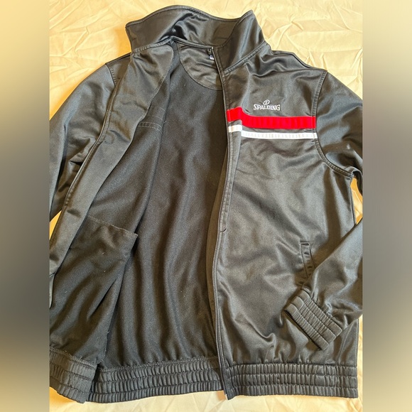 Spalding Men's Zip Up Basketball Training Track Jacket - Picture 4 of 4